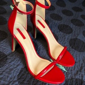 Red high heel stilettos